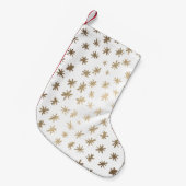 Petite Chaussette De Noël étoiles métalliques - or (Devant (Accrochage))