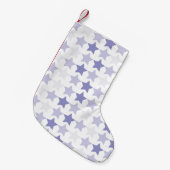Petite Chaussette De Noël Étoiles Patriotique Blue Ombre (Devant (Accrochage))