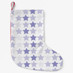 Petite Chaussette De Noël Étoiles Patriotique Blue Ombre