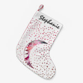 Petite Chaussette De Noël Étoiles tirées par la main d'abrégé sur nébuleuse (Devant (Accrochage))