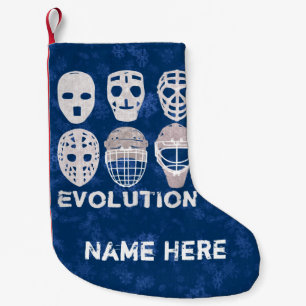 Petite Chaussette De Noël Évolution des masques de gardien de hockey Noël St