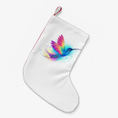 Petite Chaussette De Noël Exotic Rainbow Hummingbird (Devant (Accrochage))