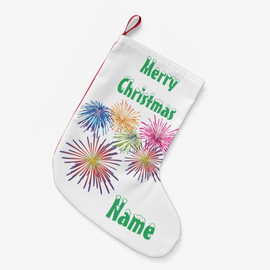 Petite Chaussette De Noël Explosion de feux d'artifice Thunder_Cove (Devant (Accrochage))