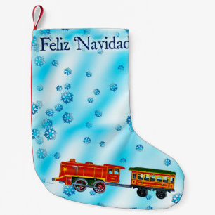Petite Chaussette De Noël Express de Noël - Feliz Navidad