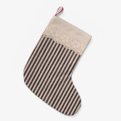 Petite Chaussette De Noël Fabric textile texture and lace for background (Devant (Accrochage))