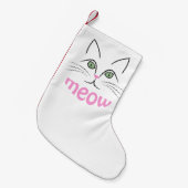 Petite Chaussette De Noël Face de chat (Devant (Accrochage))