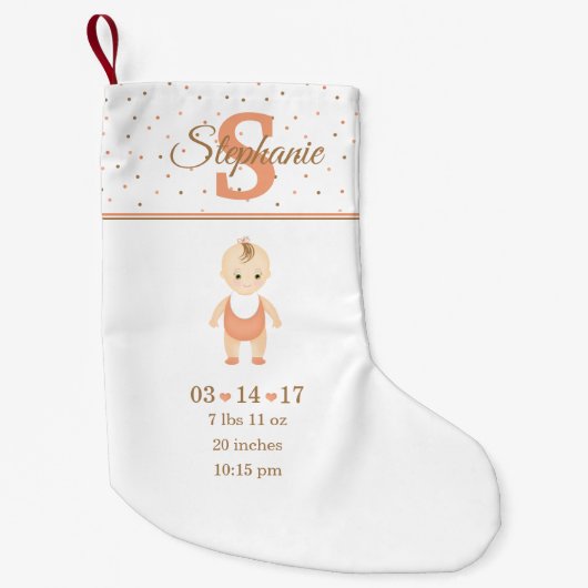 Petite Chaussette De Noël Faire-part de naissance de bébé (Devant)