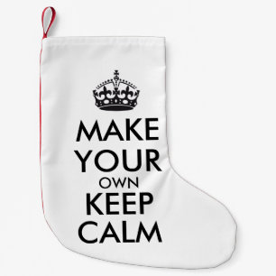 Petite Chaussette De Noël Faites de votre propre calme - noir