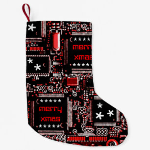 Petite Chaussette De Noël Faites le tour du rouge 2" joyeux Noël" bilatéra
