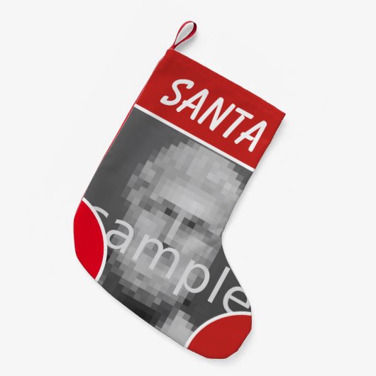 Petite Chaussette De Noël Faites votre propre impression photo de vacances p (Devant (Accrochage))