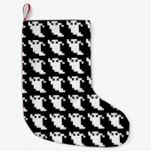 Petite Chaussette De Noël Fantôme de pixel de 8 bits (Devant)