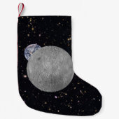 Petite Chaussette De Noël Far Side of the Moon Earth Starry Sky (Devant)