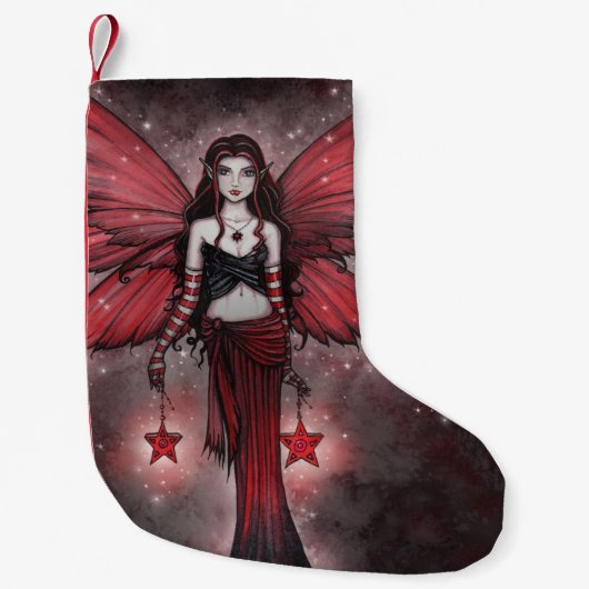 Petite Chaussette De Noël Fée de Noël magique Stocking (Devant)