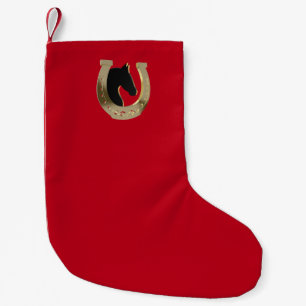 Petite Chaussette De Noël Fer à cheval d'or