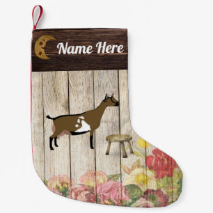 Petite Chaussette De Noël Ferme de chèvre laitière nigériane personnalis
