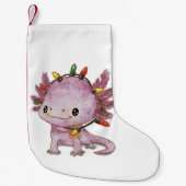 Petite Chaussette De Noël Festive Axolotl (Devant)