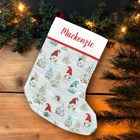 Petite Chaussette De Noël Festive de Noël mignonne Gnomes