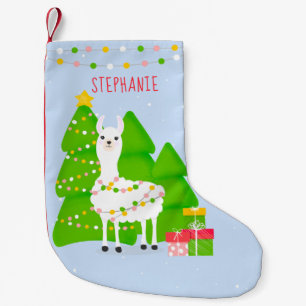Petite Chaussette De Noël Festive Llama Noël Petite prise de Noël