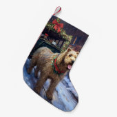 Petite Chaussette De Noël Fête de Noël de Wheaten Terrier (Devant (Accrochage))