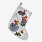 Petite Chaussette De Noël Fête de Noël des lapins (Devant (Accrochage))