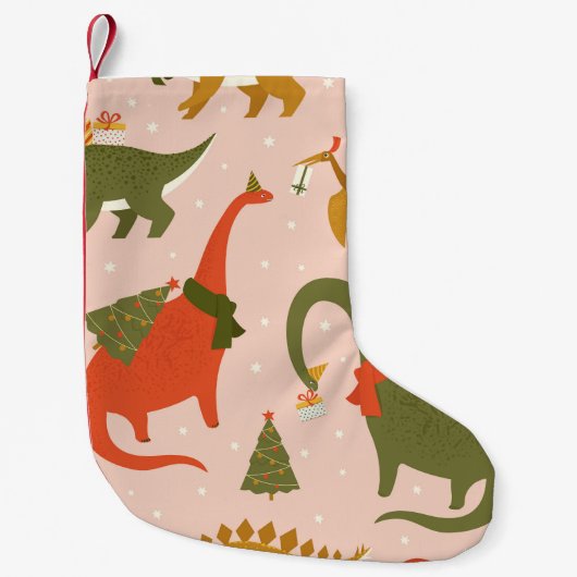Petite Chaussette De Noël Fête de Noël Dino : Tree Rex (Devant)