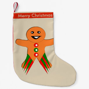 Petite Chaussette De Noël Fête de Noël Gingerbread Homme Custom Stocker