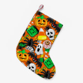 Petite Chaussette De Noël Fête des Candies Éffrayantes d'Halloween (Devant (Accrochage))