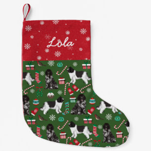 Petite Chaussette De Noël Fête des chiens de terre-neuve