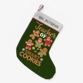 Petite Chaussette De Noël fête Noël Enseignant cookies intelligents ajouter  (Devant (Accrochage))