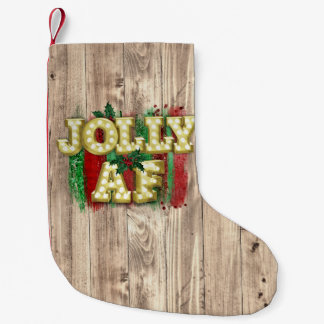 Petite Chaussette De Noël Feu de Noël Jolly AF Holly