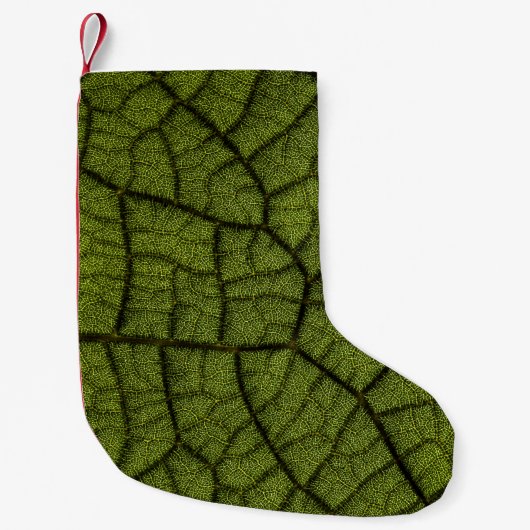 Petite Chaussette De Noël Feuille verte (Devant)