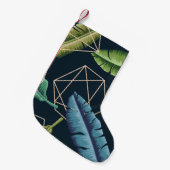 Petite Chaussette De Noël Feuilles Abstraits : Ligne Polygonale Sans Couche. (Devant (Accrochage))