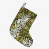 Petite Chaussette De Noël Feuilles d'aquarelle verte : Illustration transpar (Devant (Accrochage))