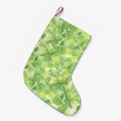 Petite Chaussette De Noël Feuilles exotiques : Aquarelle transparente (Devant (Accrochage))
