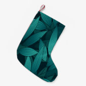 Petite Chaussette De Noël Feuilles tropicaux rayonnants (Devant (Accrochage))