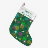 Petite Chaussette De Noël Feux de Noël Joyeux semis de Noël sur un côté (Devant (Accrochage))