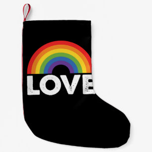 Petite Chaussette De Noël Fierté Amour est Amour Égalité Gay Arc-en-ciel LGB