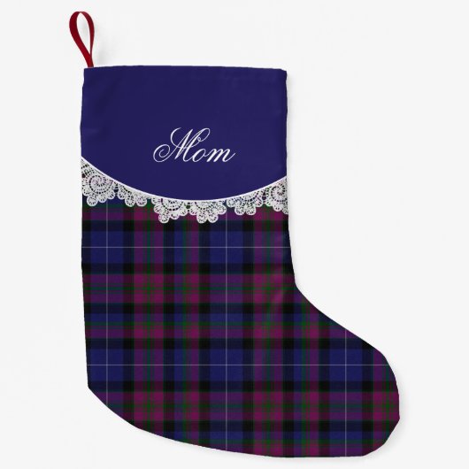 Petite Chaussette De Noël Fierté d'Écosse Tartan Plaid Noël Stocker (Devant)