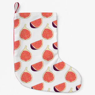 Petite Chaussette De Noël Fig mauve : motif coloré