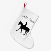 Petite Chaussette De Noël Fille à cheval (Devant (Accrochage))