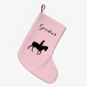 Petite Chaussette De Noël Fille à cheval / Goodies roses pivots (Devant (Accrochage))