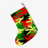 Petite Chaussette De Noël Fissures afrocentriques (Dos (Accrochage))
