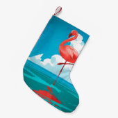Petite Chaussette De Noël Flamant rose (Devant (Accrochage))