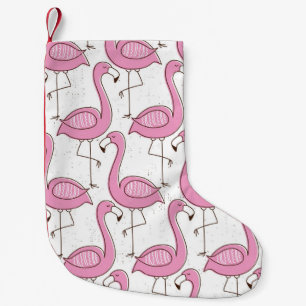 Petite Chaussette De Noël Flamant rose sans couture motif, design exotique v