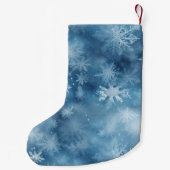 Petite Chaussette De Noël Flambeaux blancs d'hiver Noël (Dos)