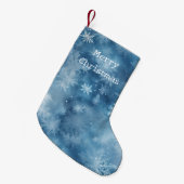 Petite Chaussette De Noël Flambeaux blancs d'hiver Noël (Devant (Accrochage))