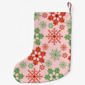 Petite Chaussette De Noël Flambeaux rouges et verts de Noël (Dos)