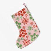 Petite Chaussette De Noël Flambeaux rouges et verts de Noël (Dos (Accrochage))