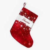 Petite Chaussette De Noël Flamme de neige rouge Noël (Devant (Accrochage))