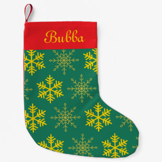 Petite Chaussette De Noël Flèche de neige verte